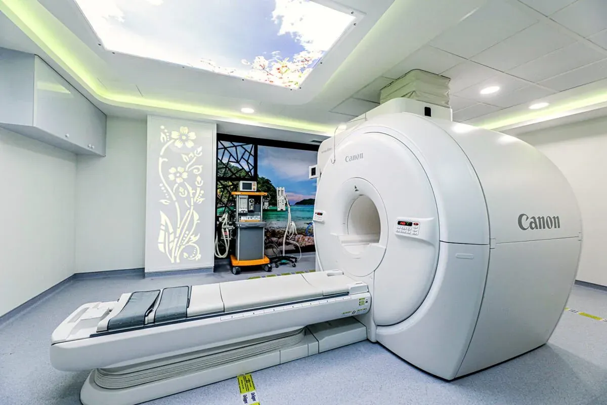 CT imaging room at Dubai London Hospital